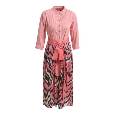 Milano Italy • lange roze blouse jurk