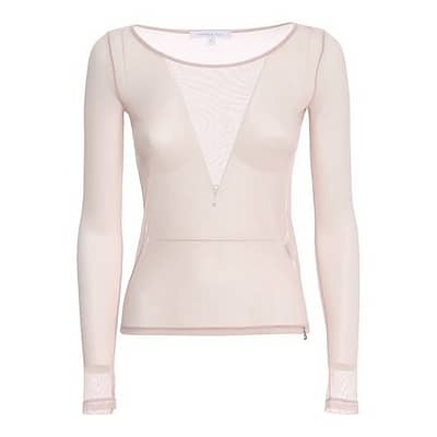 Patrizia Pepe • doorschijnend shirt in roze