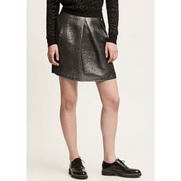 Scapa Sports • korte zilveren rok met zwarte tailleband
