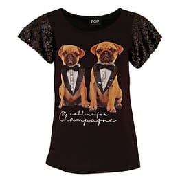 Verysimple • zwart t-shirt met honden