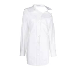 AlexanderWang.T • witte blouse jurk met open rug en nek
