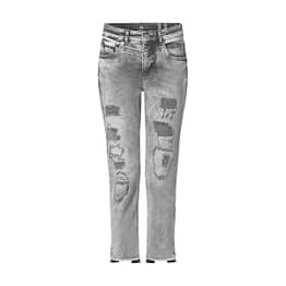 MAC • grijze Rich Slim Chic jeans destroyed