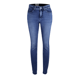 MAC • blauwe Dream Skinny auth fringe jeans