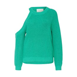 Munthe • groene trui met open schouder Vivion