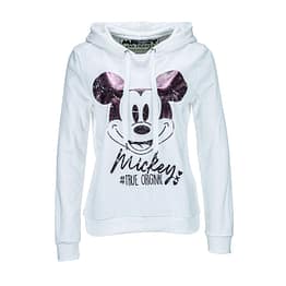 Princess goes Hollywood • witte hoodie met metalic Mickey Mouse