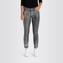 MAC • zwarte Rich Chic jeans zilveren coating
