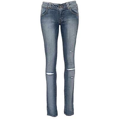 Atos Lombardini • blauwe jeans met beschadigingen
