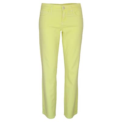 Cambio Sport • gele slim fit jeans met neon