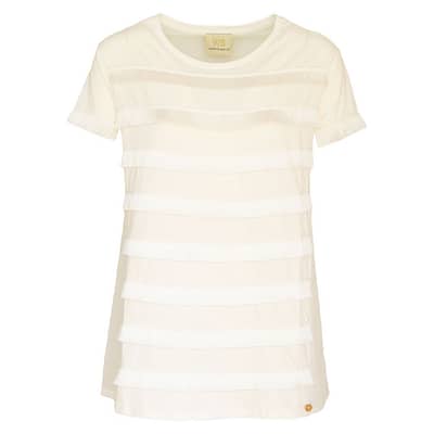 Verysimple • off-white shirt met franjes