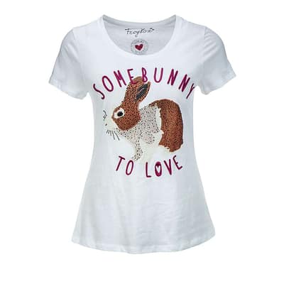 Frogbox • wit t-shirt met konijn