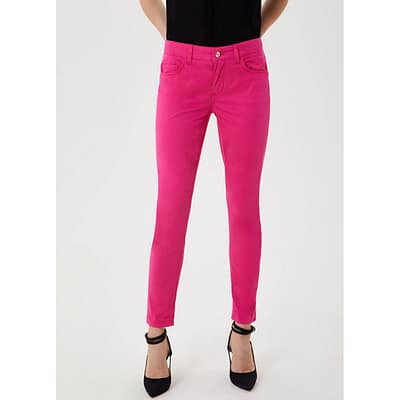 Liu Jo • slim fit broek Monroe in fuchsia