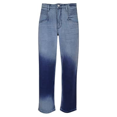 MAC • Zoe Straight jeans met donkere vlakken