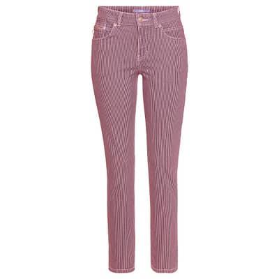 MAC • rood gestreepte SLIM jeans