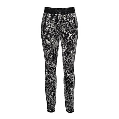 Cambio • zwart witte Ranee galon broek