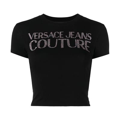 Versace Jeans Couture • zwart cropped t-shirt