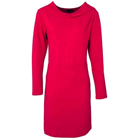 Enolah • effen rood paarse jurk