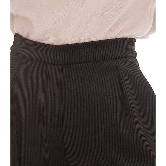 8PM • zwarte ribfluwelen culotte broek