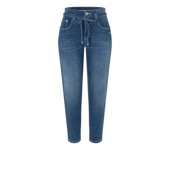 MAC • blauwe Mina jeans met contrasterende naden