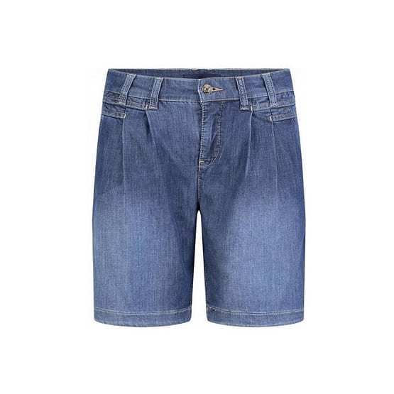 MAC • blauwe Shorty shorts double pleat