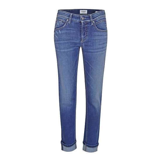 Cambio • blauwe Paris Ancle Cut scratched jeans