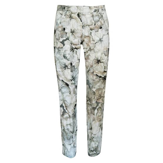 Cambio • katoenen pantalon Sugar met bloemen print
