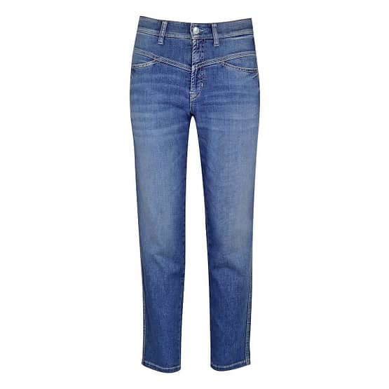 Cambio • Kadlin jeans in blauw met lichte beschadigingen