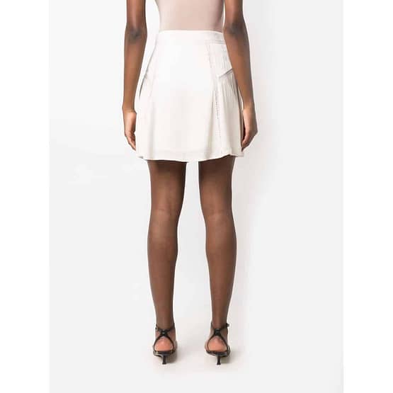 IRO • assymetrische ecru rok Bealie