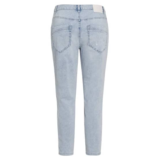 Marc Aurel • lichtblauwe cropped destroyed jeans