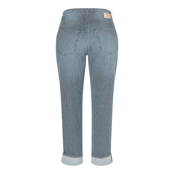 MAC • blauw wit gestreepte Rich Carrot jeans