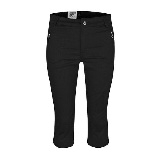MAC • zwarte DREAM Capri zip cotton broek