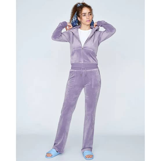 Juicy Couture • paarse fluwelen hoodie