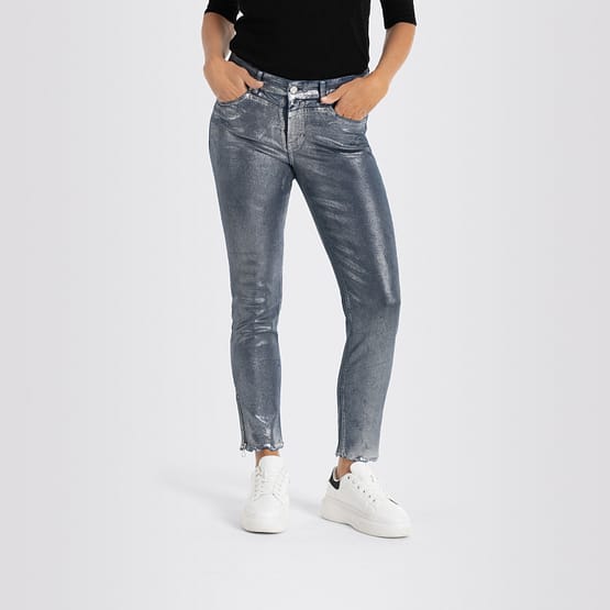 MAC • blauwe Rich Chic jeans zilveren coating