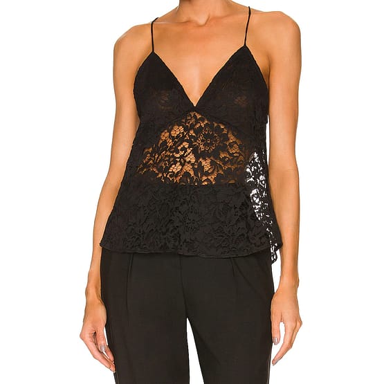 IRO • zwarte kanten top Telie
