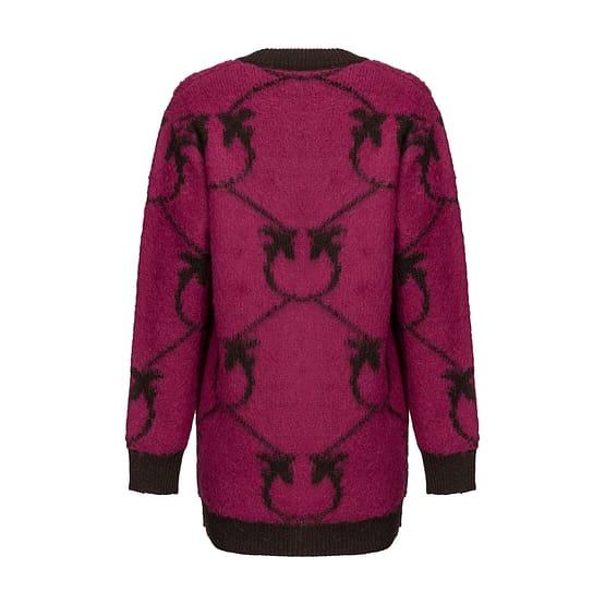Pinko • lang paars alpaca wollen vest