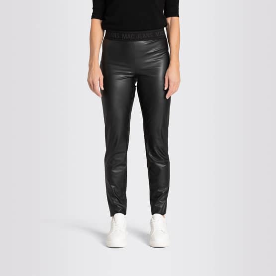 MAC • zwarte faux leather legging