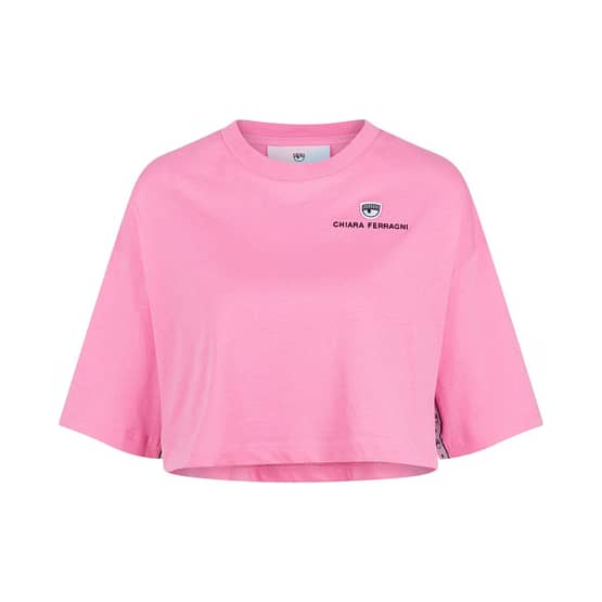 Chiara Ferragni • kort roze t-shirt
