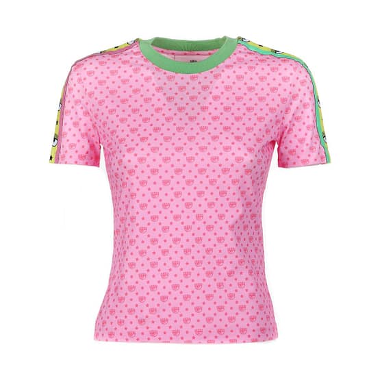 Chiara Ferragni • roze t-shirt met logo
