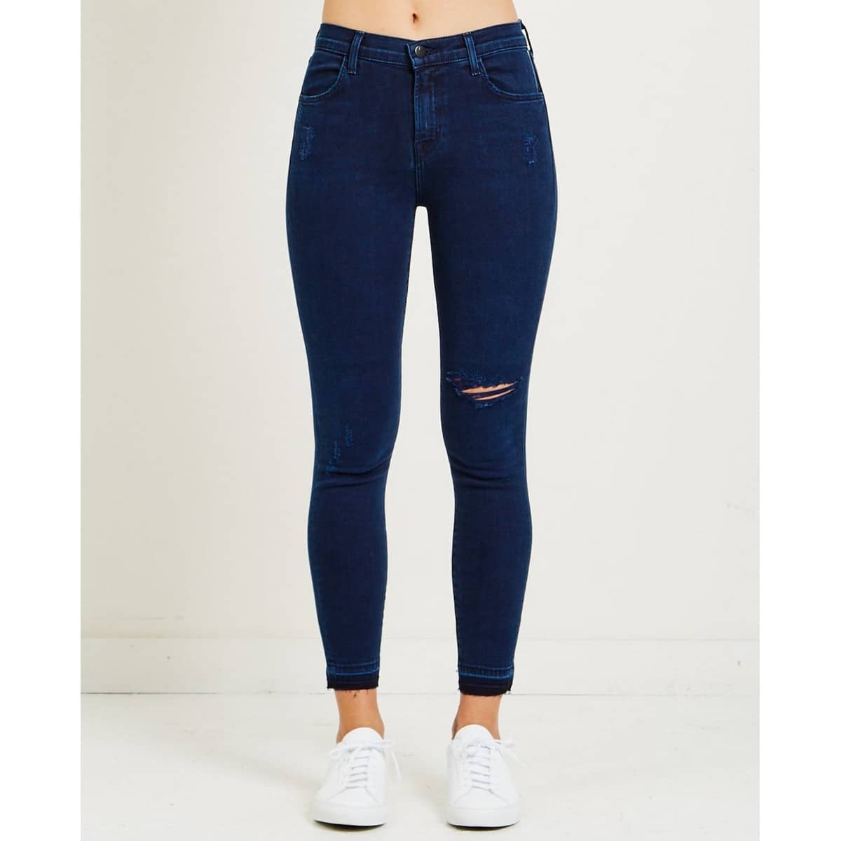 Dames Kleding voor voor Jeans voor Skinny jeans J Brand Denim High Waisted Jeans in het Blauw 