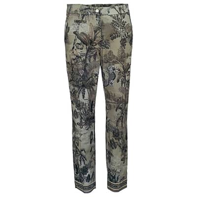 Cambio • pantalon Stella cropped in taupe met tekening