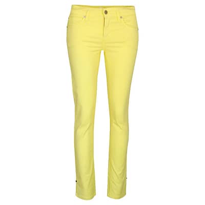 Cambio Jeans • gele broek Tess Straight Short