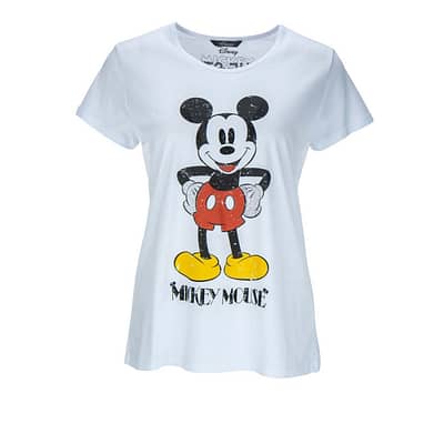 Princess goes Hollywood • wit t-shirt Mickey Mouse