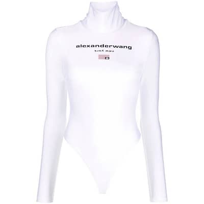 AlexanderWang.T • witte body met logo