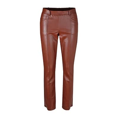 Cambio • bruine faux leather pantalon Florence