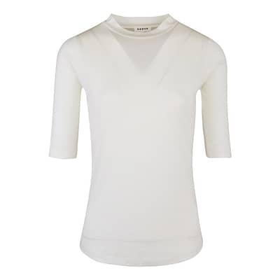 Neeve • wit t-shirt The Ribbed Tee