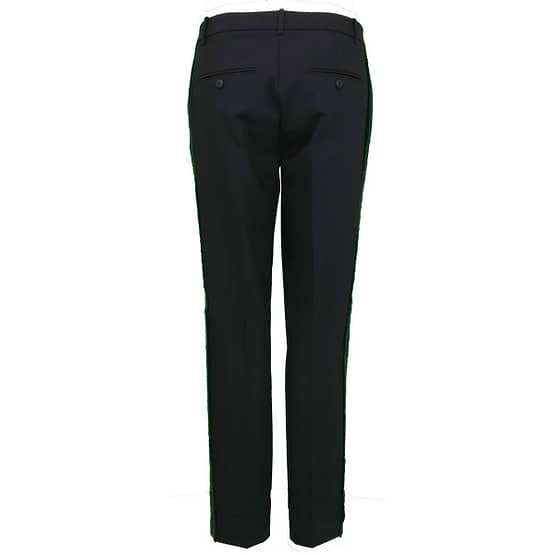 Cambio • zwarte pantalon Stella met groene bies