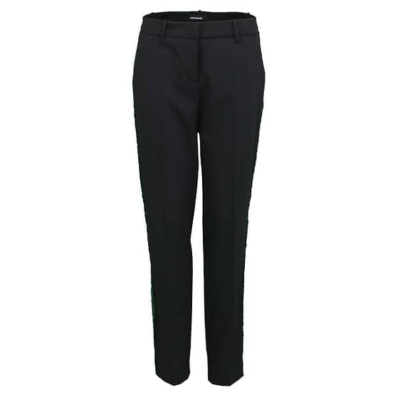 Cambio • zwarte pantalon Stella met groene bies