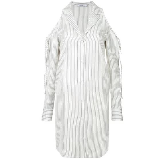 AlexanderWang.T • lange overhemd blouse met open schouders