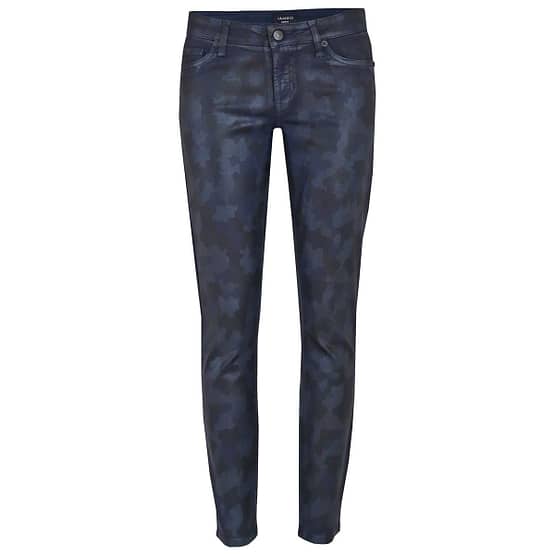 Cambio Jeans • blauwe camouflage jeans Paris Ancle Cut