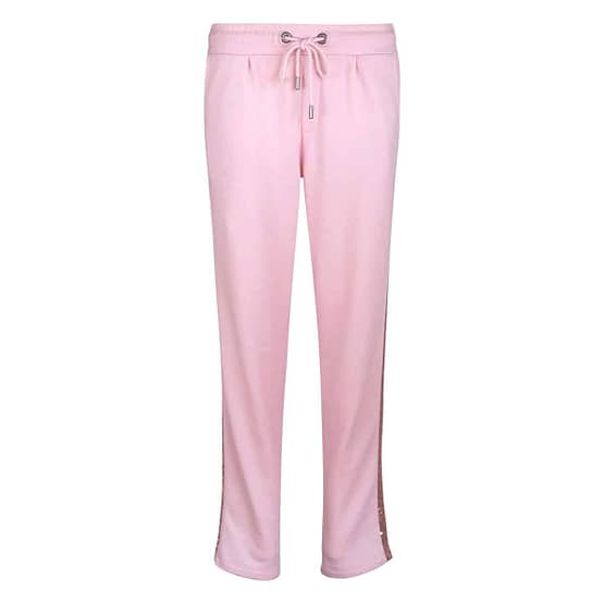 Princess goes Hollywood • roze jogging broek met pailletten bies