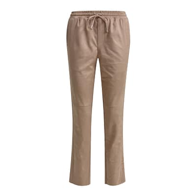 Milano Italy • bruine pantalon suedelook